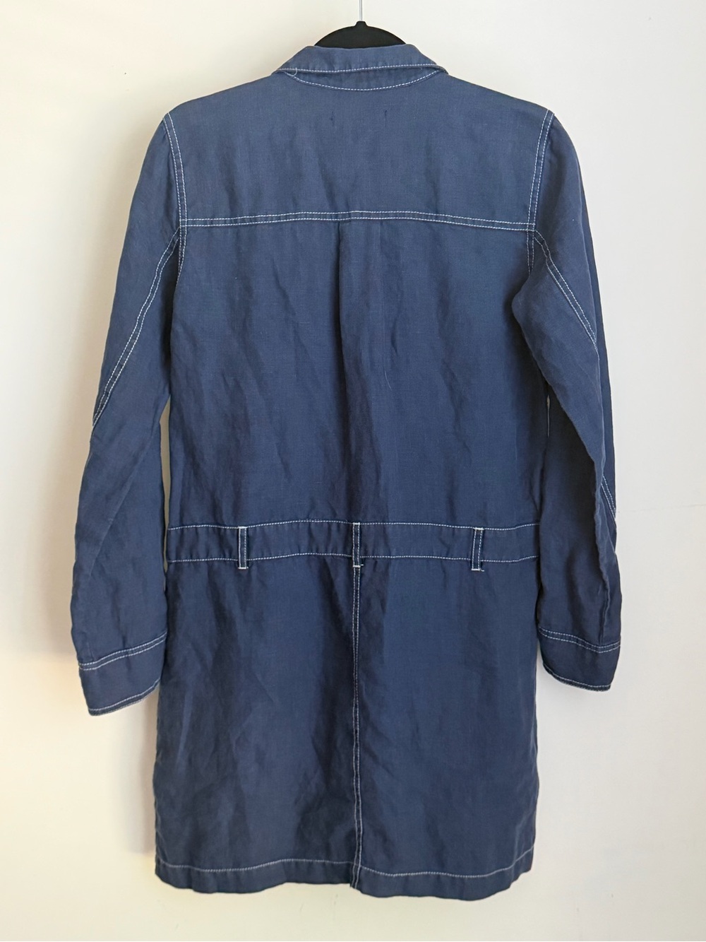 Michael Stars Pilar Shirt Dress 100% Linen  Denim Look Women’s S - Picture 4 of 8